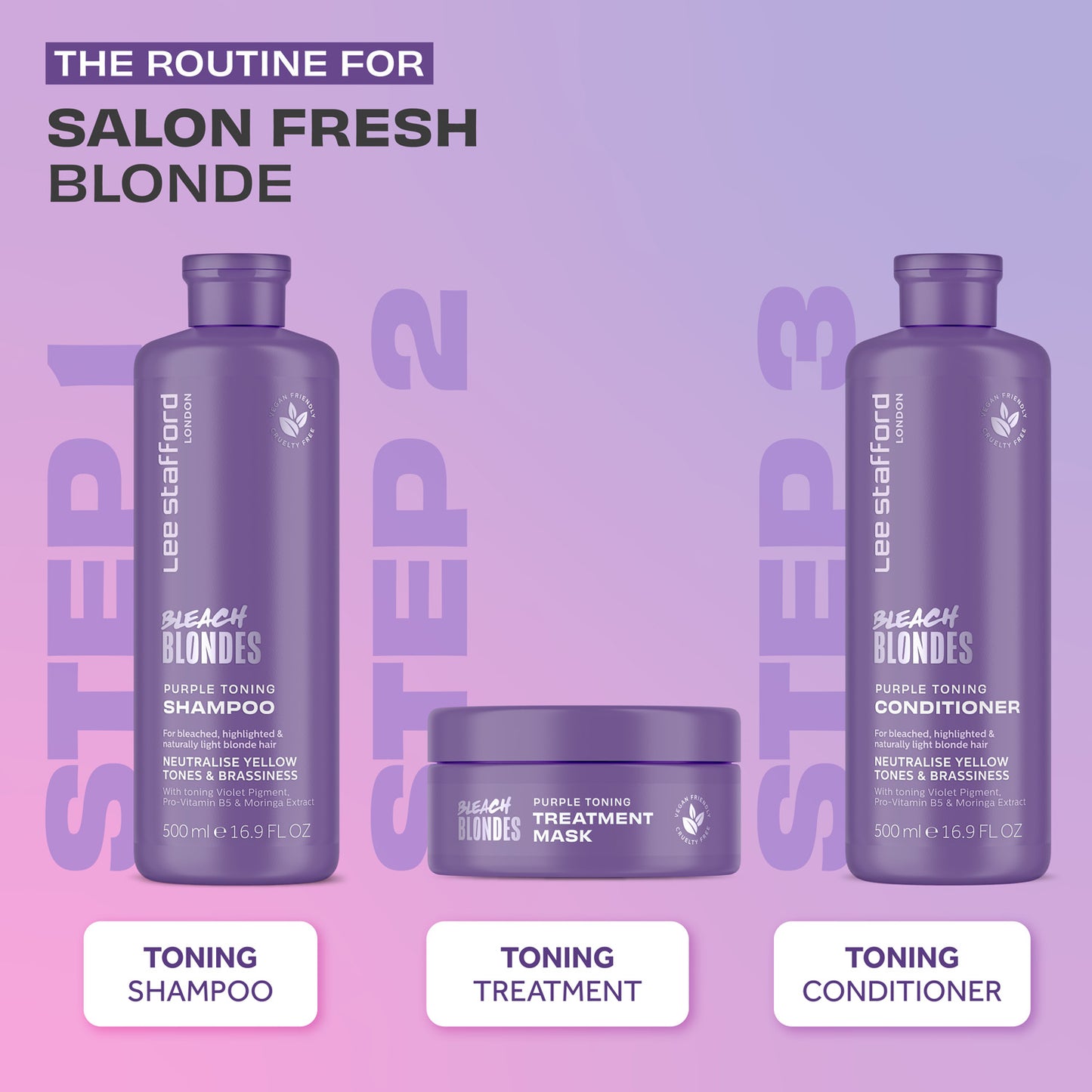 Bleach Blondes Purple Toning Shampoo & Conditioner Duo