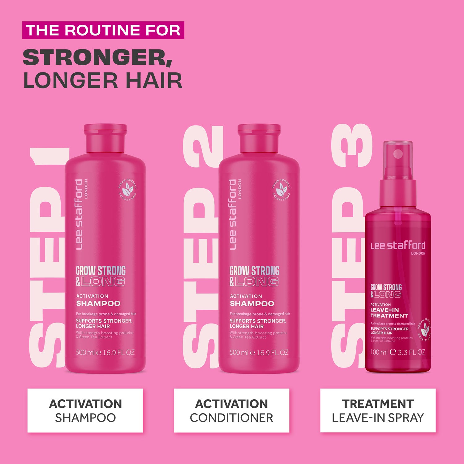 Lee Stafford Grow Strong & Long Activation Shampoo – Lee Stafford US